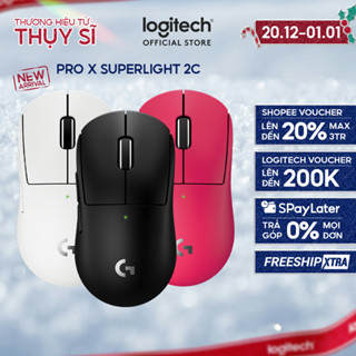  Chuột Gaming không dây Logitech G PRO X SUPERLIGHT 2c - Chuẩn Pro-Grade Nhẹ 51g sạc USB-C cảm biến 44K DPI 