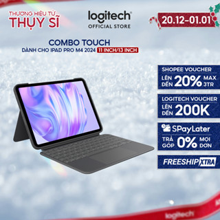  Bao da case iPad kiêm bàn phím Logitech Combo Touch cho iPad Pro 11 inch  M4   2024  | iPad Pro 13 inch  M4  2024 