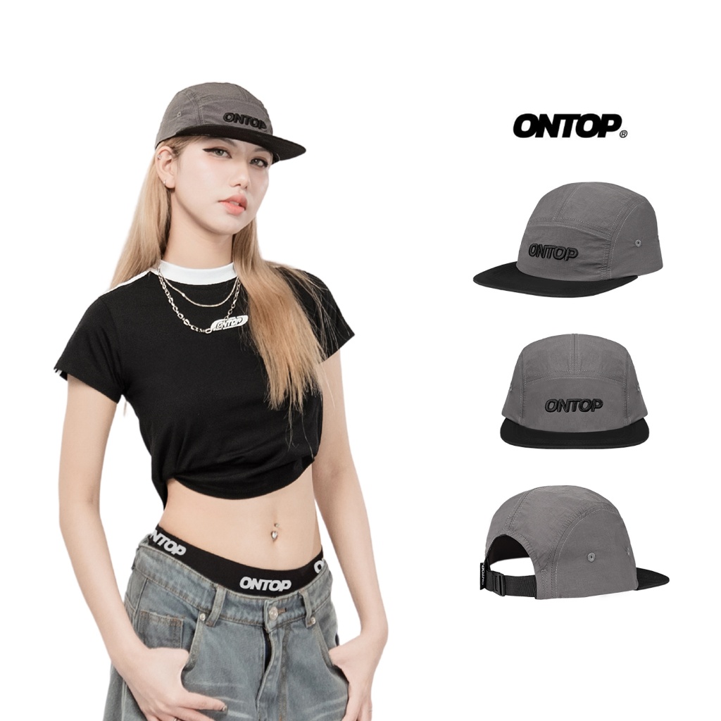 Mũ snapback xám local brand ONTOP có khóa điều chỉnh vòng đầu, lưỡi trai cho nam nữ | O-C1