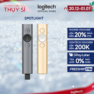  Bút trình chiếu không dây 30m Logitech Spotlight - Bluetooth USB phóng to để nhấn mạnh 