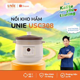  Nồi kho hầm chậm đa năng UNIE USC308 lòng nồi gốm tử sa cao cấp dung tích 3L 8 chức năng nấu bảo hành 12 tháng 