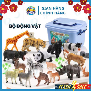  Bộ Động Vật 58 Chi Tiết Cho Bé Nhựa ABS An Toàn Không Mùi Đồ Chơi Mô Hình Con Vật 