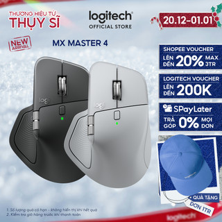  Chuột không dây công thái học Logitech MX Master 4 - Rung phản hồi Cuộn siêu nhanh Sạc USB-C 