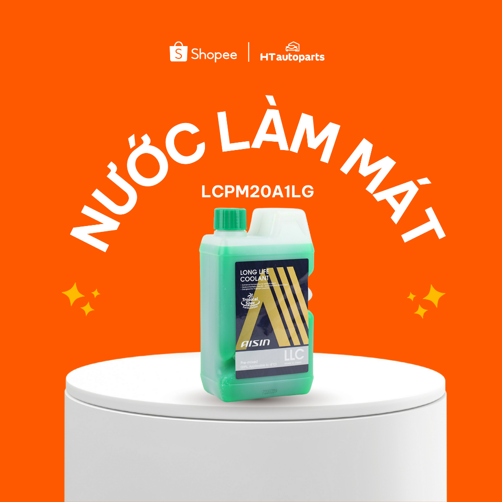 Nước Mát Động Cơ Aisin Xanh (GREEN) 1L – EG20% | Mã LCPM20A1LG