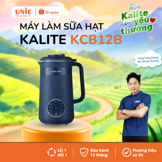  Máy làm sữa hạt mini Kalite KCB12B dung tích 1.2L xay nấu đa năng 9 chức năng đa dạng lưỡi dao 10 cánh BH12 Tháng 