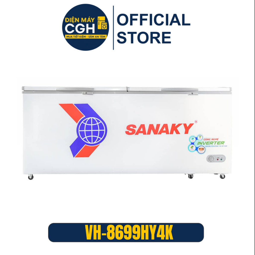 Tủ đông Sanaky 761L Inverter 1 chế độ,mặt kính VH-8699HY4K