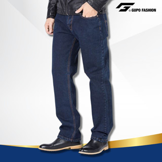  Quần Jean Nam Ống Suông Vải Dày Big Size Trung Niên Local Brand Chính Hãng GUPO – JD133 