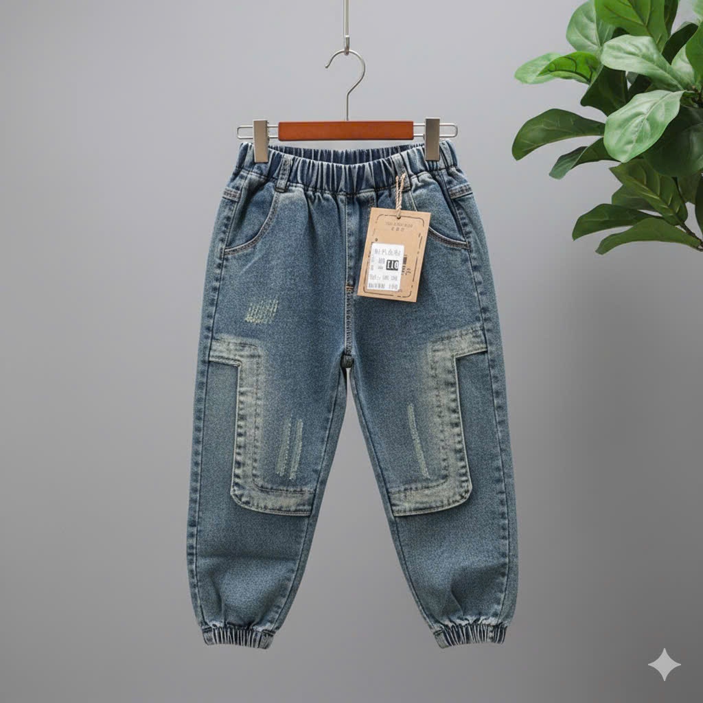 xả kho - Quần bò bo chun bé trai