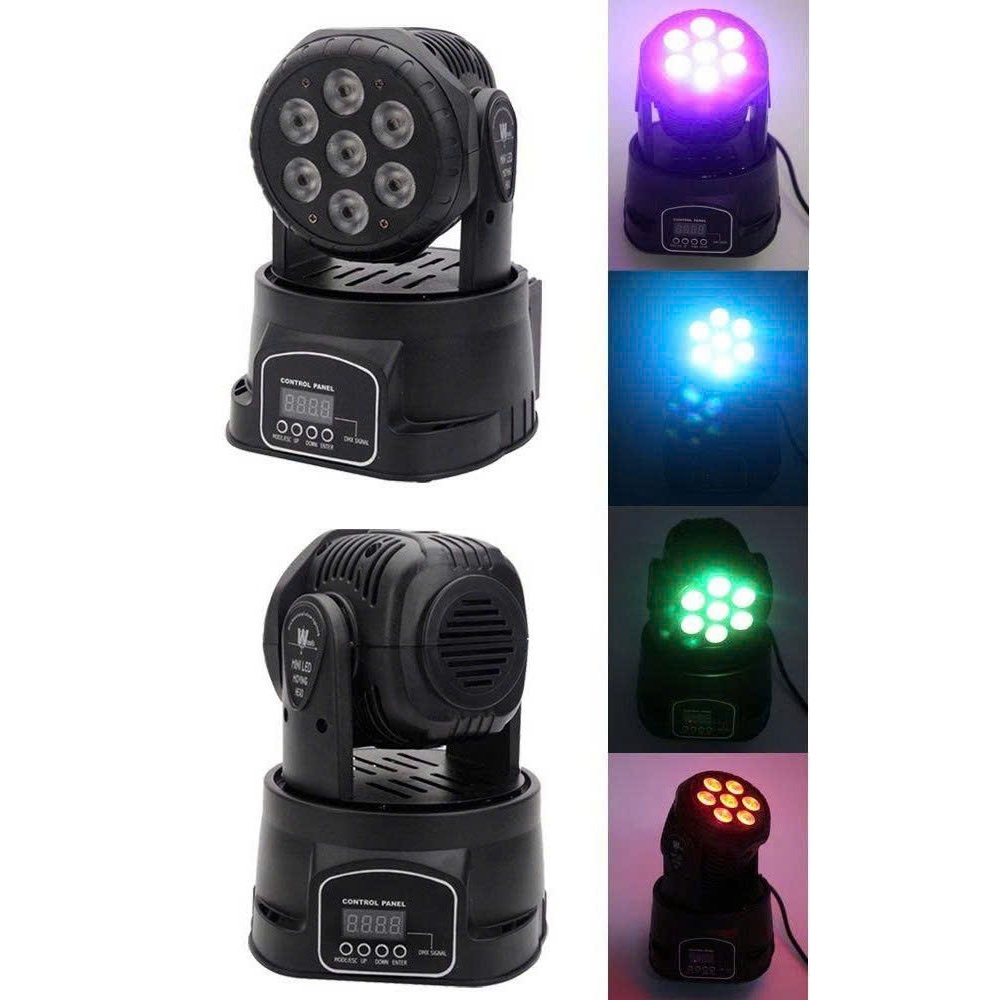Đèn Moving head 7 Bóng LED - Đèn sân khấu Led moving head