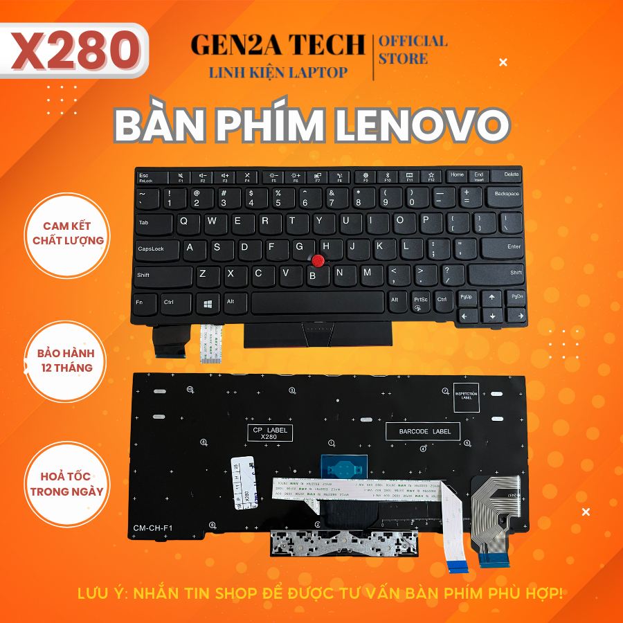 Bàn phím Laptop Lenovo Thinkpad X280 X390 X395 X13 Gen 1, L13 Gen 1 2, L13 Yoga - Hàng Zin, Có Đèn/K