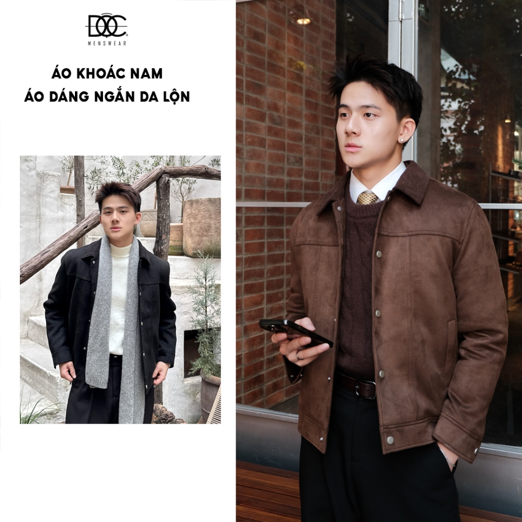 ÁO KHOÁC DA LỘN NAM ĐỘC MENSWEAR - AK475