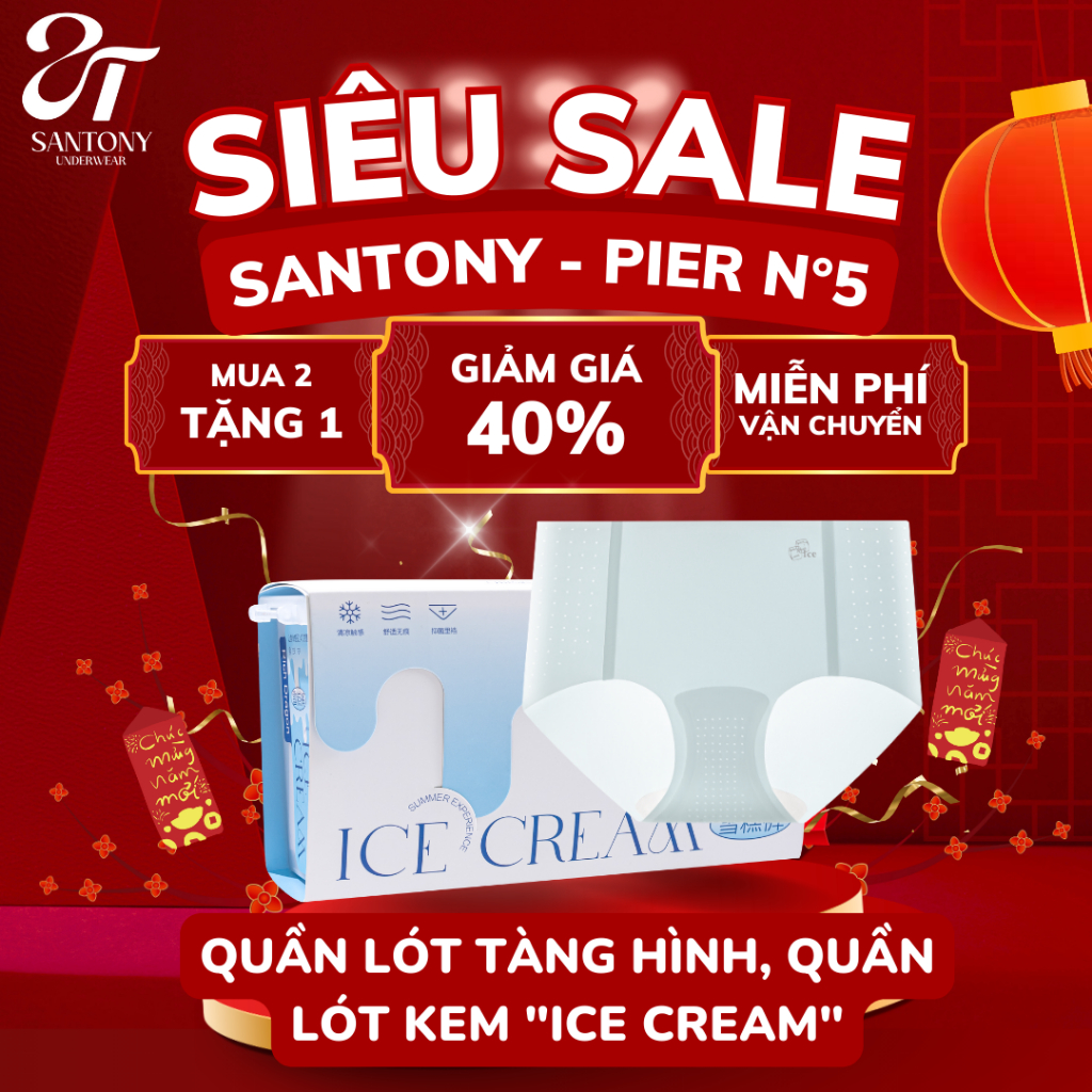 Set Quần Lót Ice Cream Santony - Vải Ice-Oxy Siêu Mát - 328 Lỗ Thoáng Khí