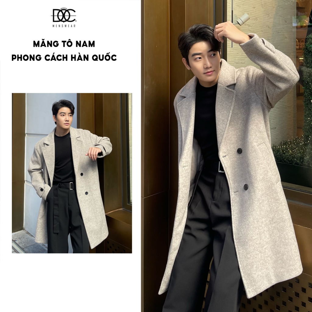 TRENCH COAT NAM DÁNG DÀI HÀN QUỐC ĐỘC MENSWEAR - MT08