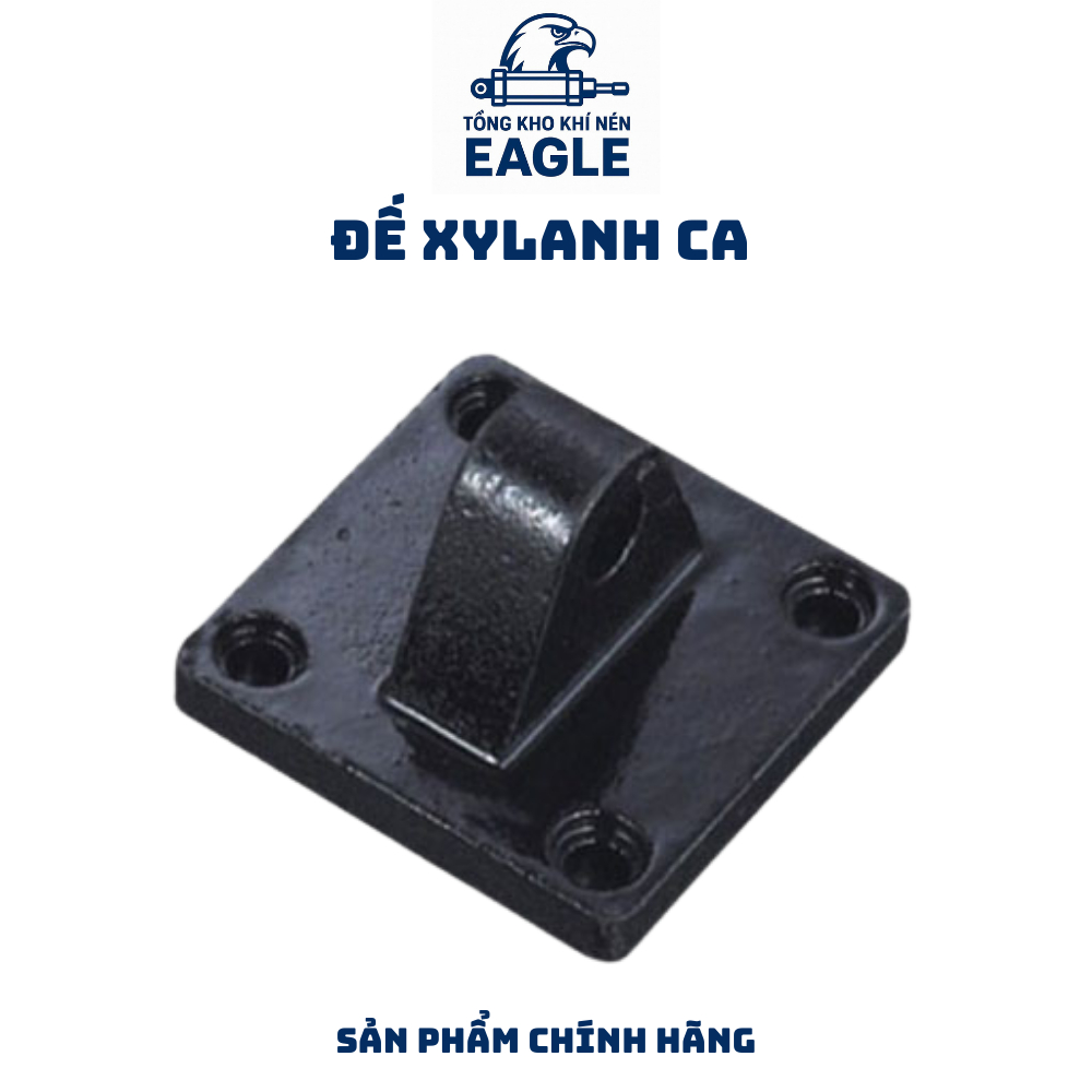 Đế Gắn Xylanh Khí Nén Vuông CA - CA32 / CA40 / CA50 / CA63 / CA80 / CA100 - Giá Sỉ