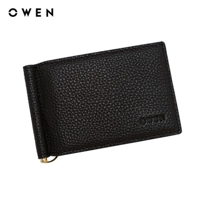 Owen - Ví da VD256221 màu Đen chất liệu Da bò
