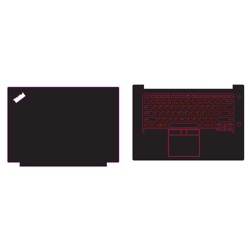 Decal skin Lenovo Thinkpad P1 Gen 2 cắt sẵn mặt ABC