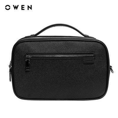 Owen - Túi da TUT256225 màu Đen chất liệu Da bò