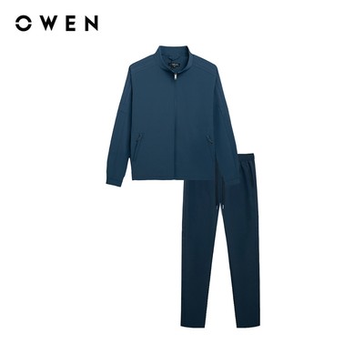 Owen - Bộ thể thao Regular Fit BTT256160 màu Xanh chất liệu Polyspun spandex