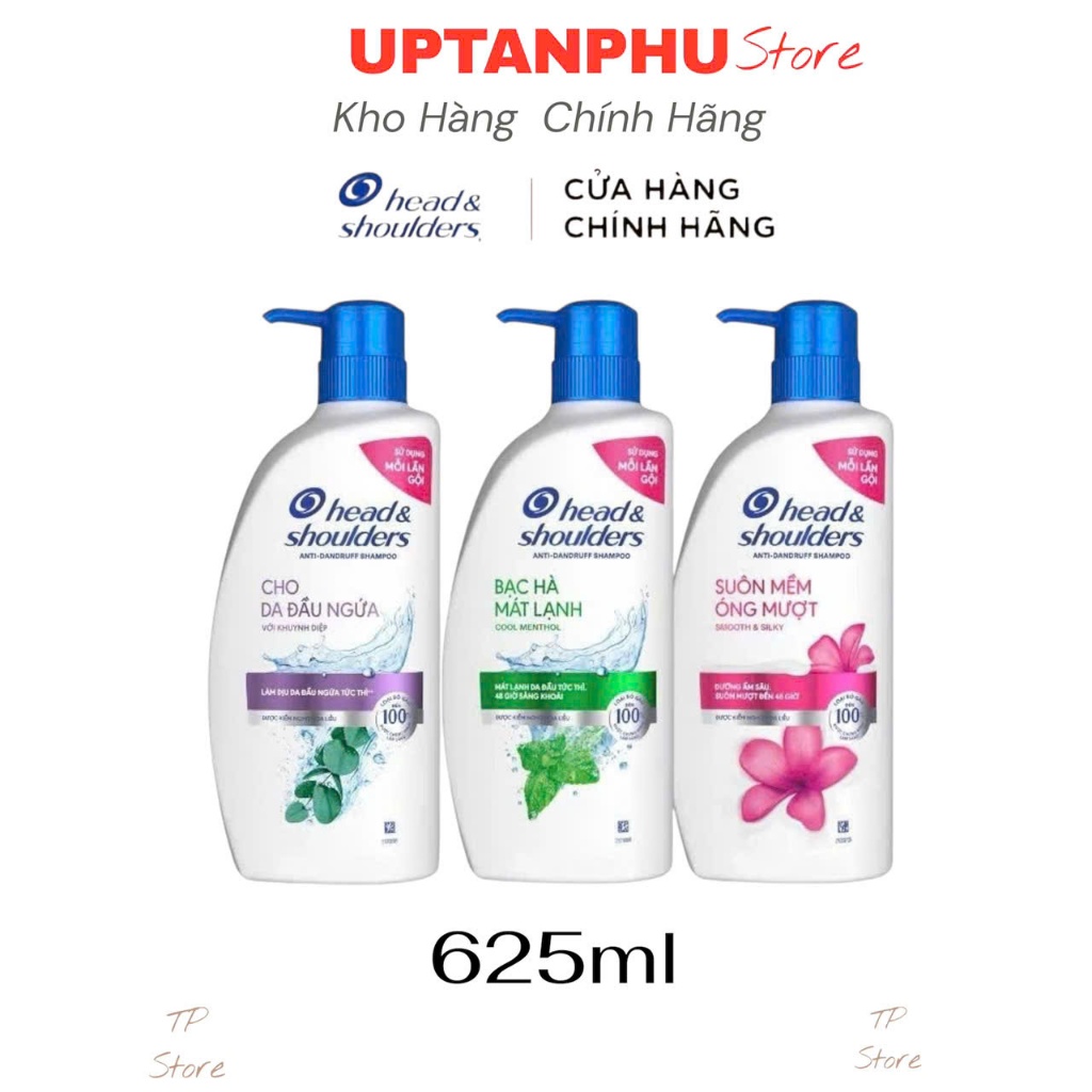 Dầu Gội HEAD & SHOULDERS Chai 625ml,head Trị Gàu.