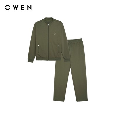 Owen - Bộ thể thao Regular Fit BTT256168 màu Rêu chất liệu CVC Spandex