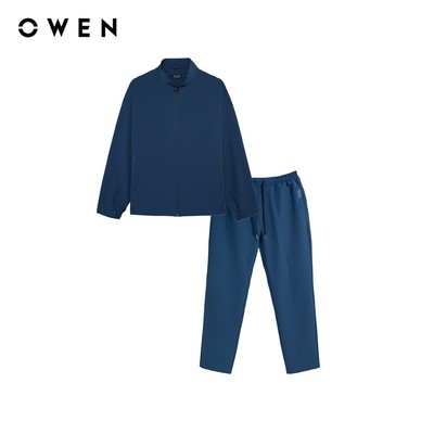Owen - Bộ thể thao Regular Fit BTT256164 màu Xanh chất liệu Polyspun spandex