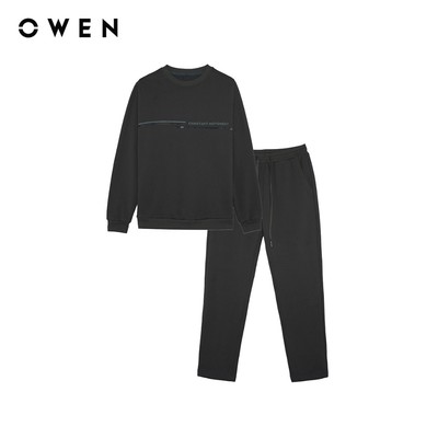 Owen - Bộ thể thao Regular Fit BTT256167 màu Xám chất liệu CVC Spandex