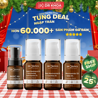  Serum DrCeutics B5 Basic Niacinamide B3 8% B3 12% HA+NMFs Cấp Ẩm Phục Hồi Da 30g 40g 100g 