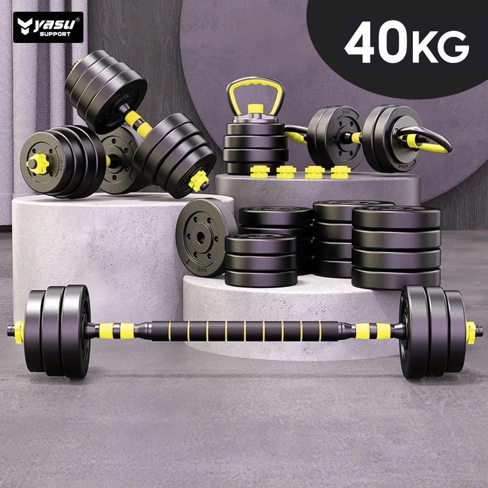 Bộ tạ tay đa năng 10KG,20KG,30KG,40KG Dumbell Set kết hợp Tạ Đòn,Tạ Đơn YASU