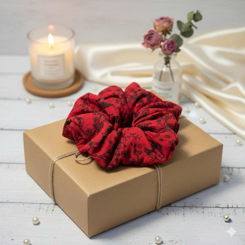 [SIÊU TO] Scrunchies 1 Cột Tóc Vải Size Lớn Xinh Xắn Dễ Thương Phồng To