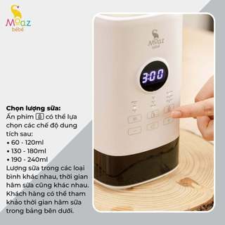 Máy hâm sữa thông minh siêu tốc Moaz BéBé MB033
