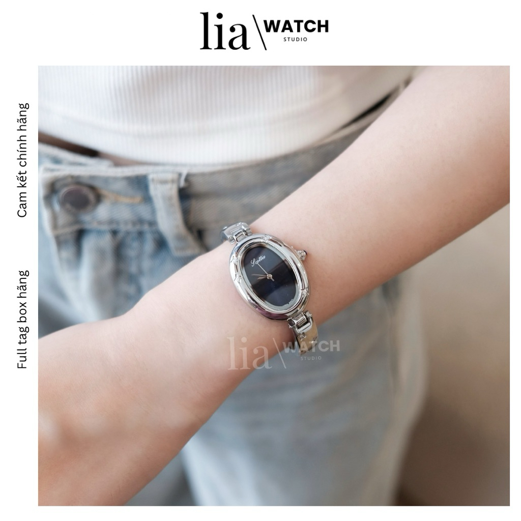 [LiaWatch] - Hàng chính hãng - Đồng hồ nữ 𝐒𝐜𝐨𝐭𝐭𝐢𝐞 𝐓𝐇𝐄 𝐄𝐋𝐈𝐒𝐄 thiết kế mặt oval thanh mảnh đính đá tinh tế và nữ tính