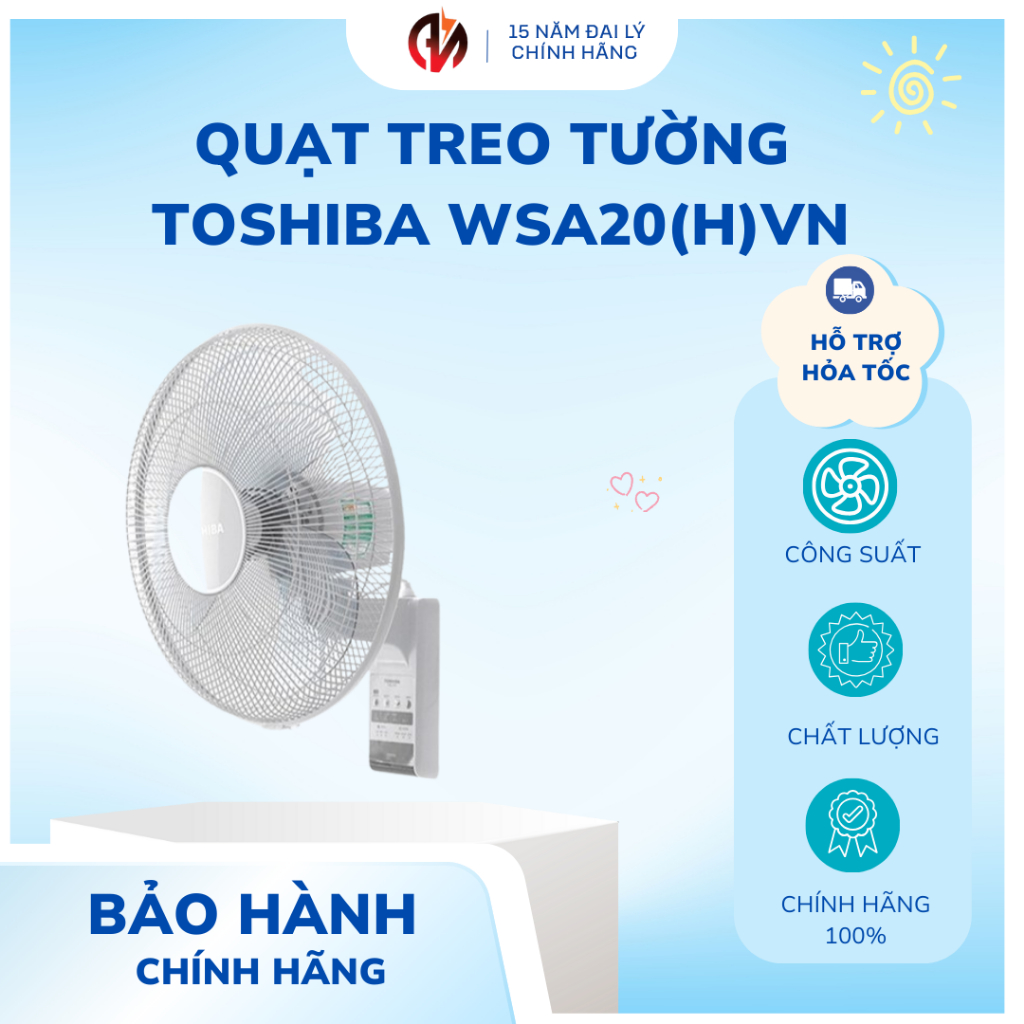 Quạt treo Toshiba F-WSA20(H)VN có Remote