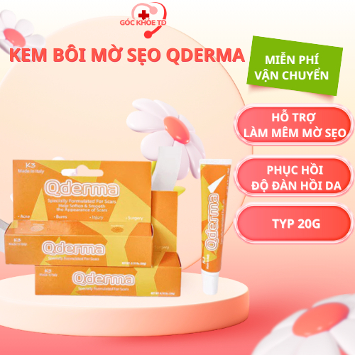 Kem bôi hỗ trợn liền sẹo QDERMA- Giúp làm mờ sẹo lồi, sẹo cũ và các vết thâm nám do sẹo để lại