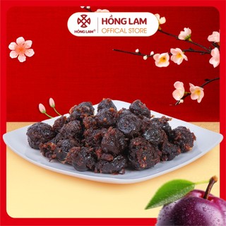  Ô mai  xí muội  mận xào chua ngọt Hồng Lam dạng hộp. Có vị chua ngọt dẻo của gừng 