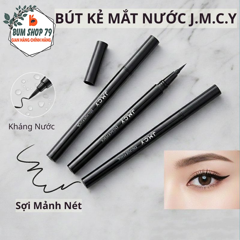 Bút Kẻ Mắt Nước JMCY Màu Đen Đầu Mảnh Sợi Nét Tự Nhiên, Eyeliner Vẽ Khô Nhanh Không Lem Lâu Trôi