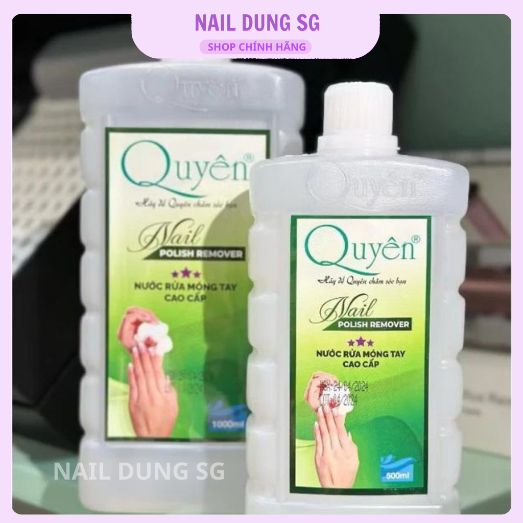 Nước rửa móng axiton Quyên 500ml,1000ml