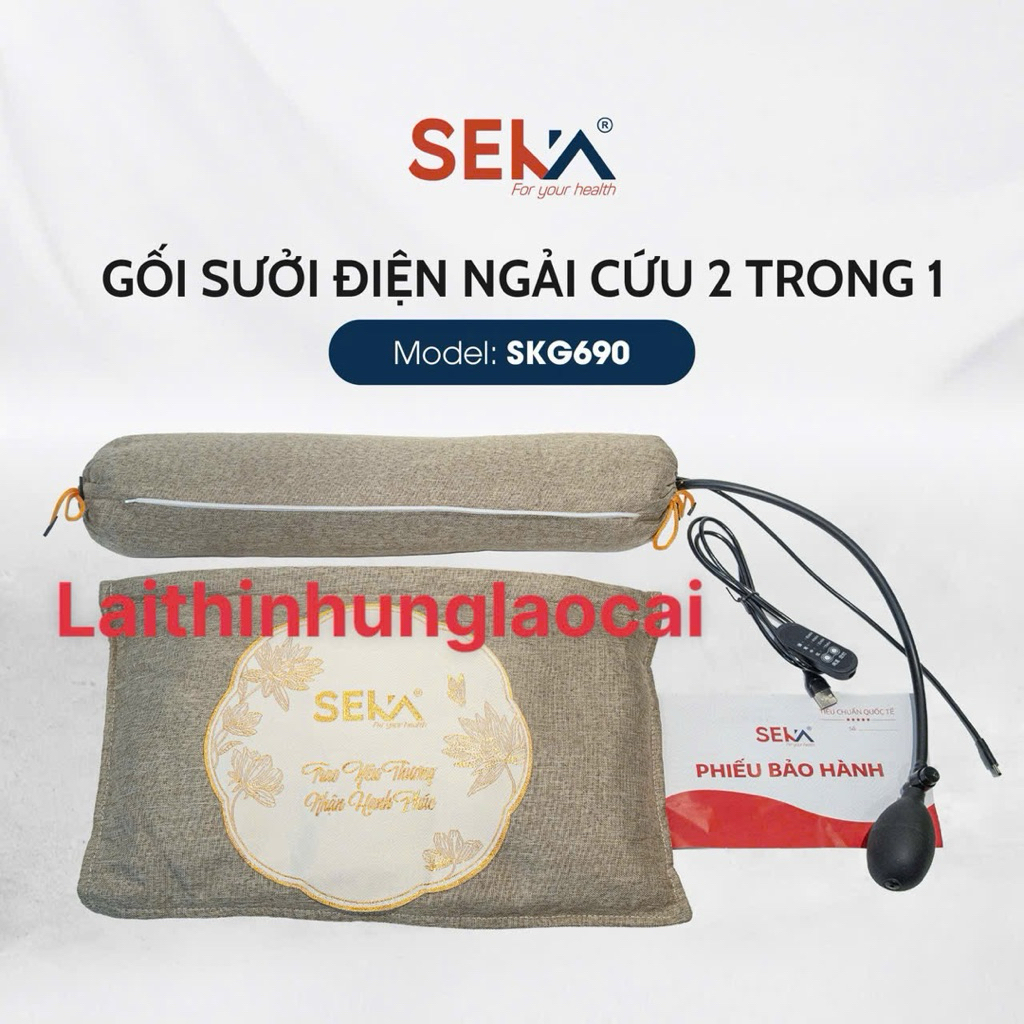 Gối sưởi điện ngải cứu Seka-SKG650 -SKG690