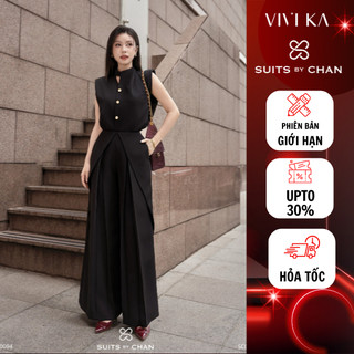  Set đồ kiểu nữ Miranda SUITS BY CHAN combo áo sơ mi quần ống suông thiết kế công sở thanh lịch sang trọng đi làm 