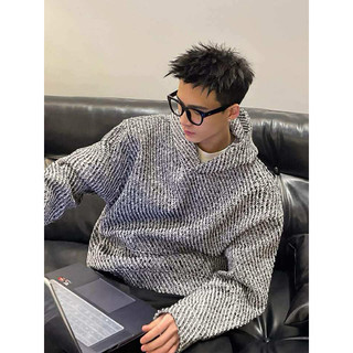 <<Có sẵn>> Áo hoodie dạ xám đen phong cách của Hàn quốc dành cho nam cá tính năng động mùa thu