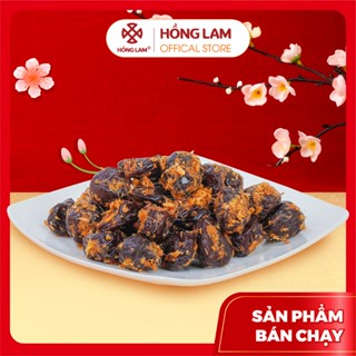  Ô mai  xí muội  mận hậu ngũ vị Hồng Lam dạng hộp và gói. Hương vị chua cay mặn ngọt của gừng 