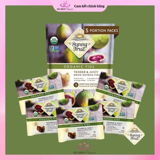 Mận khô, Cherry khô, Sung khô sấy không đường Hữu Cơ Sunny Fruits - Organic Dried Plums, tart Cherries, Dried figs