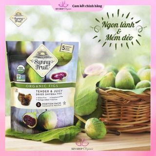 Mận khô, Cherry khô, Sung khô sấy không đường Hữu Cơ Sunny Fruits - Organic Dried Plums, tart Cherries, Dried figs