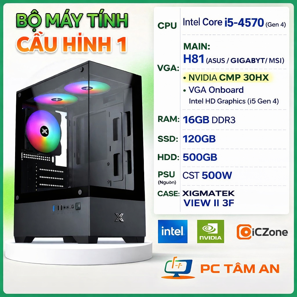 30HX 40HX Bộ Máy Tinh Chơi Game Giá Rẻ Liên Minh Đột Kích Fifa CF LOL GTA, Làm Đồ Họa Cơ Bản Cũ