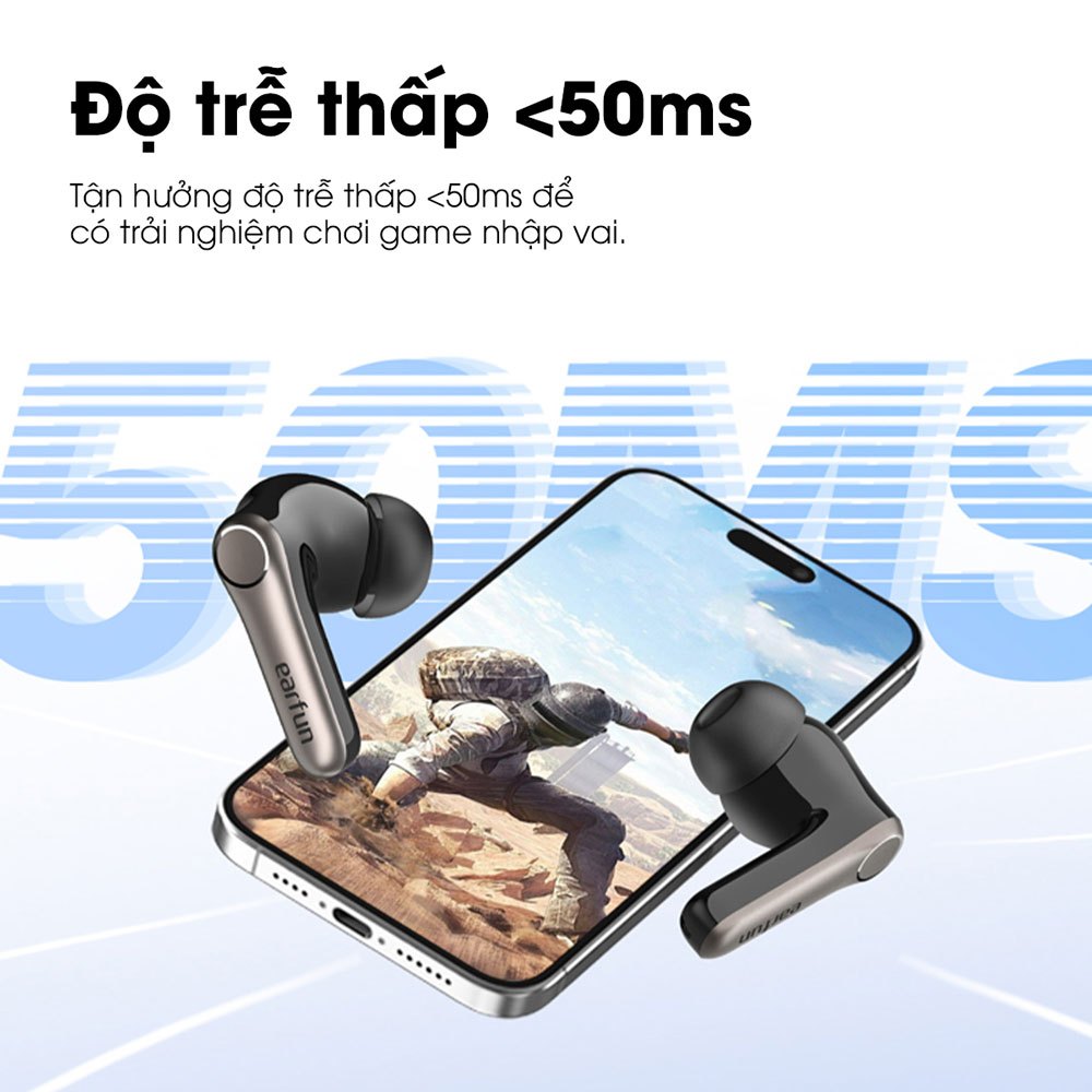 Tai Nghe Bluetooth Earfun Air Pro 4+ Plus - Chống Ồn ANC 50dB, Hi-Res Audio, LDAC, Pin 52H, Bluetooth 5.4, aptX - Bảo Hà | BigBuy360 - bigbuy360.vn