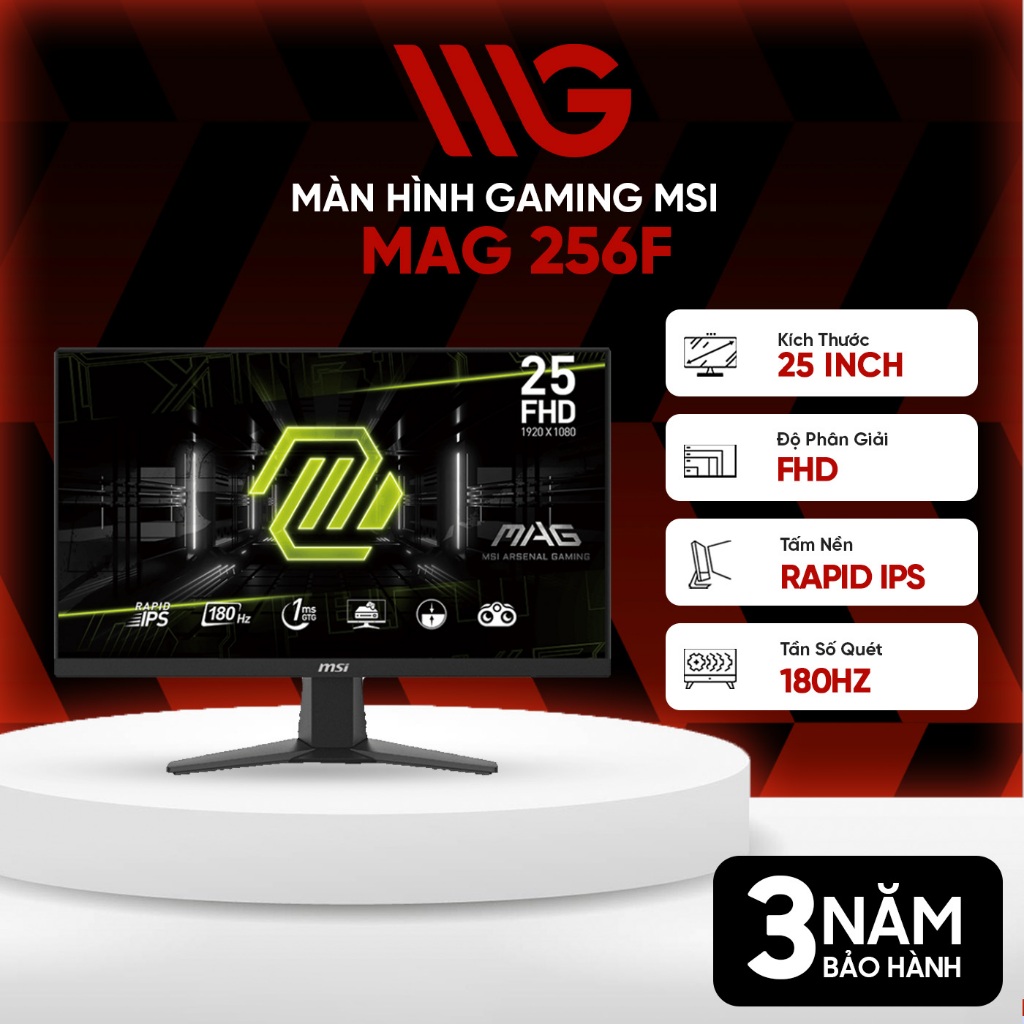 Màn hình Gaming MSI 255PXF 255F E20 G255F / 256F 24.5 inch FHD IPS 180-300Hz - Chính Hãng