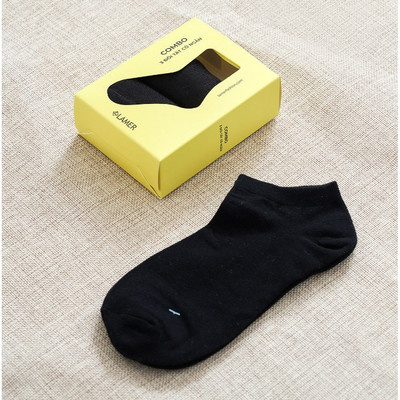 Tất Nam Nữ Cổ Ngắn 1 Đôi Tất Vớ Cotton Thoáng Khí Hạn Chế Mùi LAMER N8AK25Q030