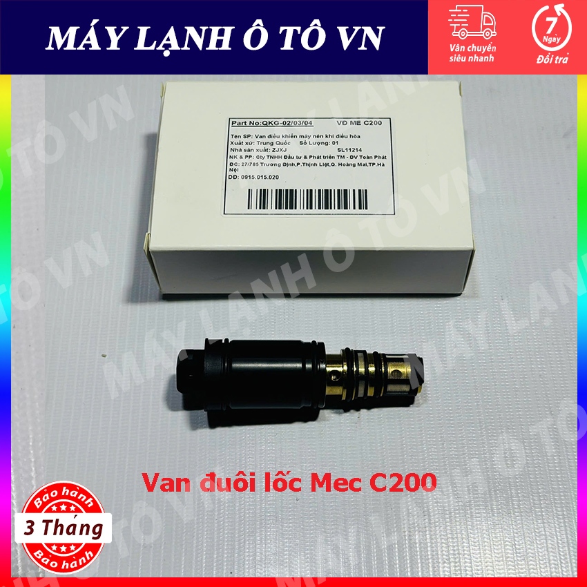 Van đuôi, điều khiển lốc (block, máy nén) điều hòa ô tô Mec C200 16 Hàng Trung Quốc