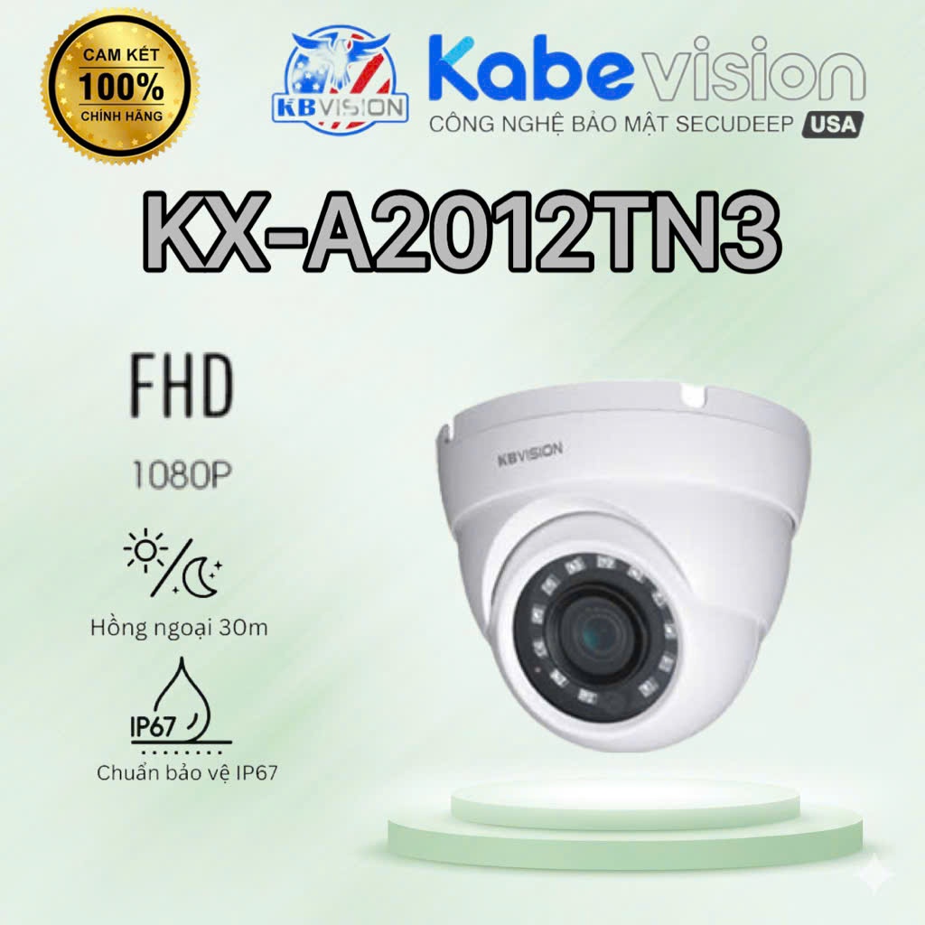 Camera IP Dome 2MP KBVISION KX-A2012TN3