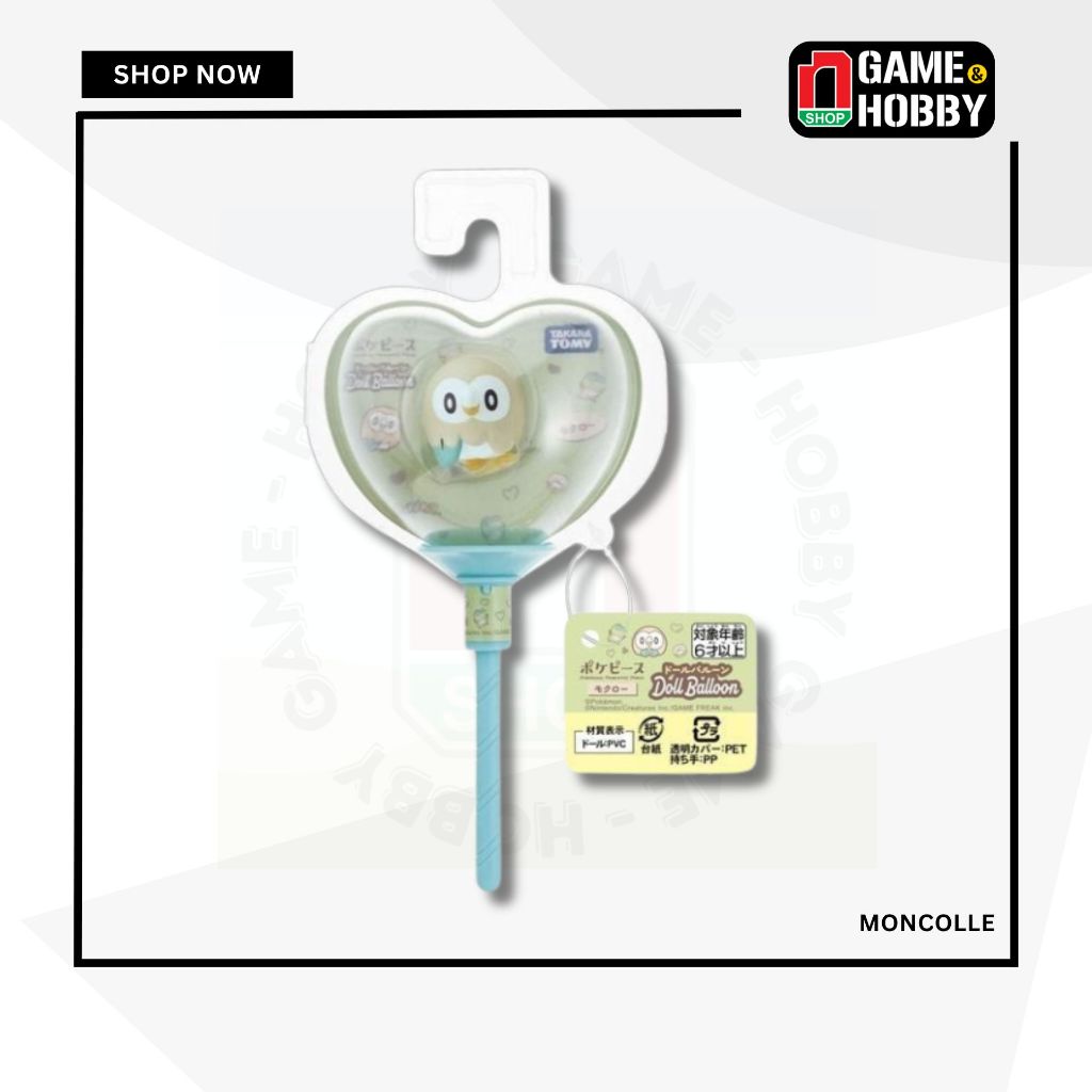 Pokemon Pokepeace Doll Balloon Rowlet - Sản phẩm chính hãng Takara Tomy