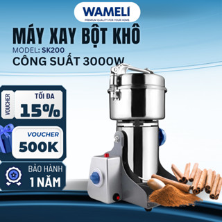 Máy xay bột khô Seka SK200 công suất 3000W xay mịn đa năng các loại hạt đồ khô inox bền đẹp